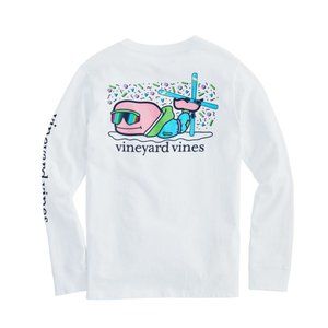 🐳 [Vineyard Vines] Apres Ski Bro Whale Long-Sleeve Pocket Tee